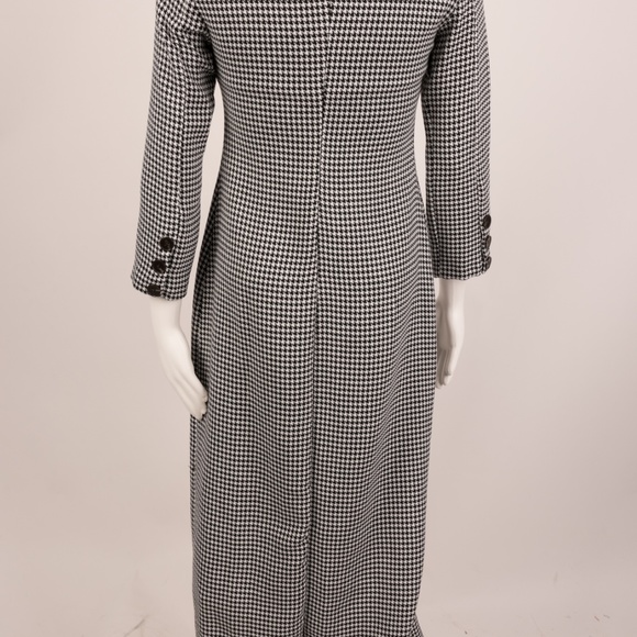 Zara Dress MIDI XS Plaid Houndstooth Long Sleeve - Picture 5 of 8
